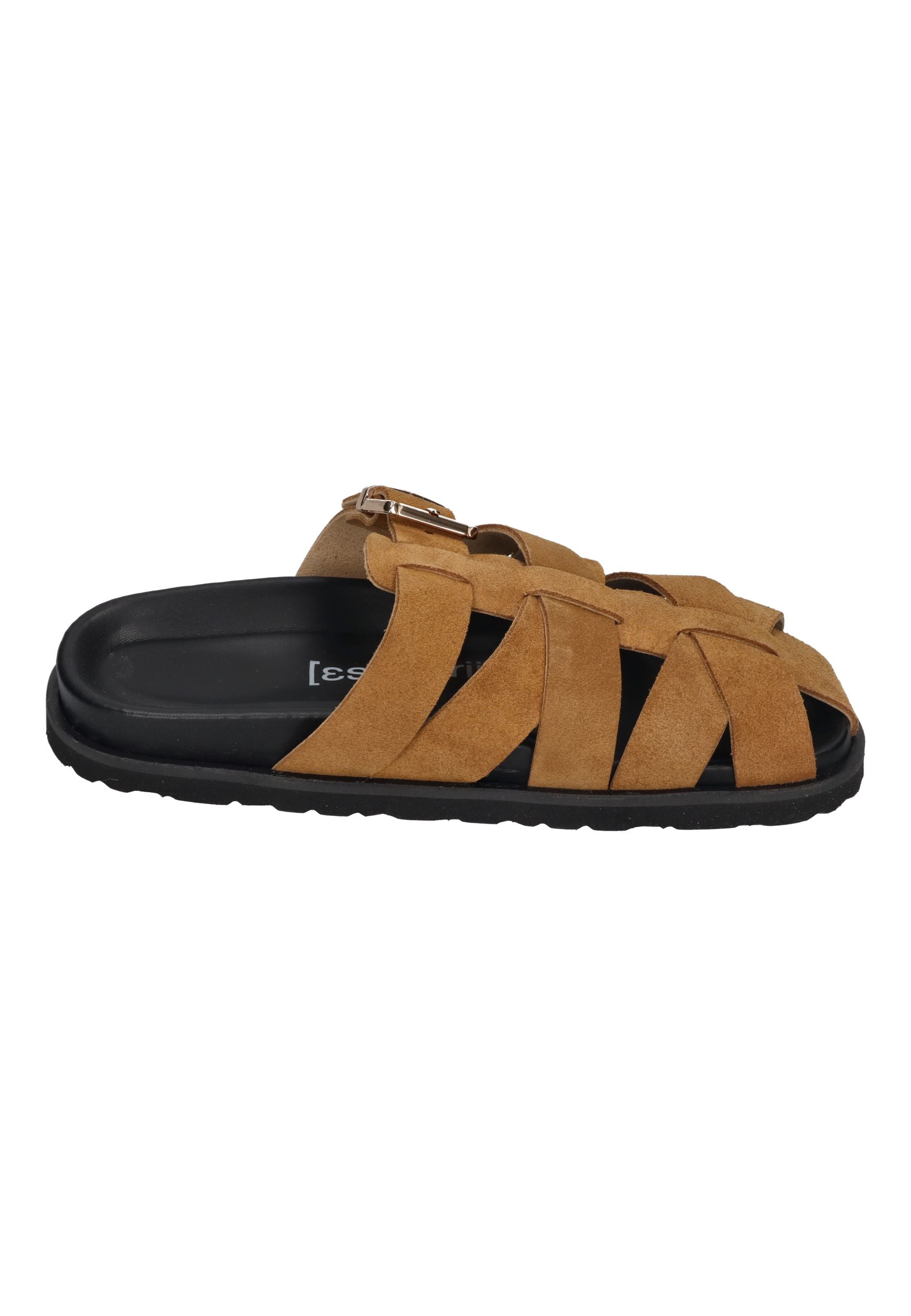 ESPADRIJ L'ORIGINALE Damen Sandalette ROMAIN VELOUR CROISÉ tan clair
