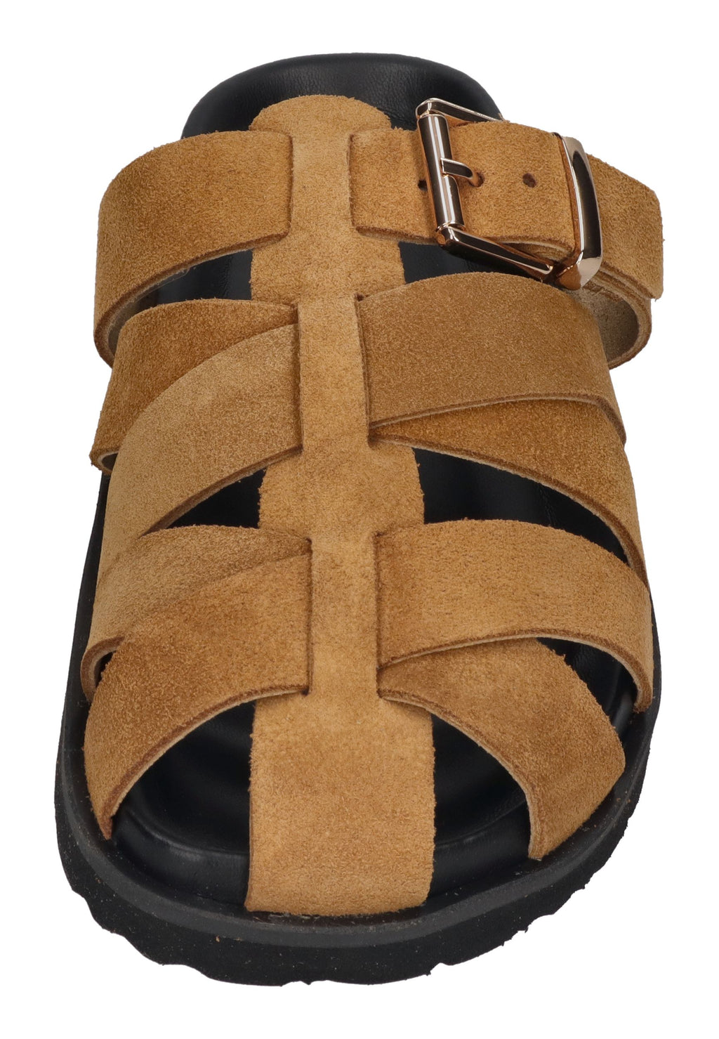 ESPADRIJ L'ORIGINALE Damen Sandalette ROMAIN VELOUR CROISÉ tan clair