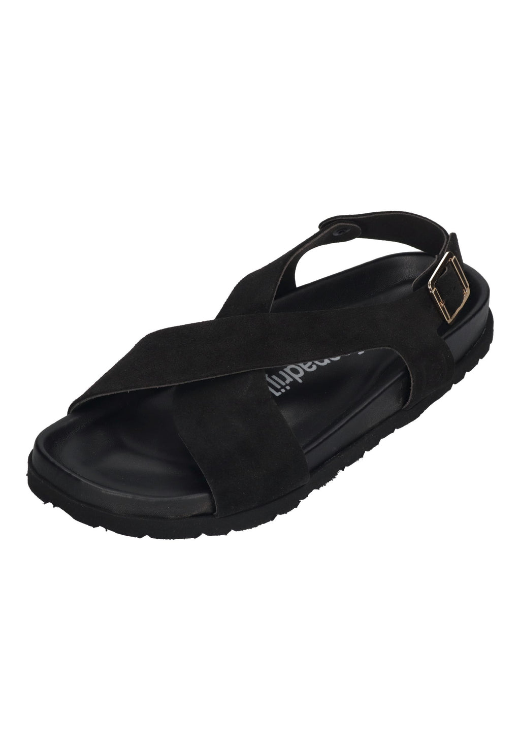 ESPADRIJ L'ORIGINALE Damen Sandalette ROMAIN VELOUR SANDAL noir