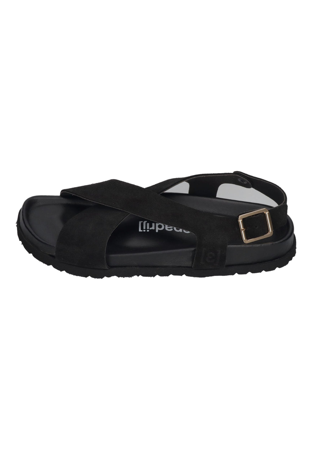 ESPADRIJ L'ORIGINALE Damen Sandalette ROMAIN VELOUR SANDAL noir