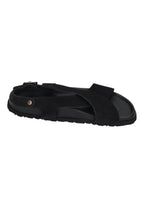 ESPADRIJ L'ORIGINALE Damen Sandalette ROMAIN VELOUR SANDAL noir