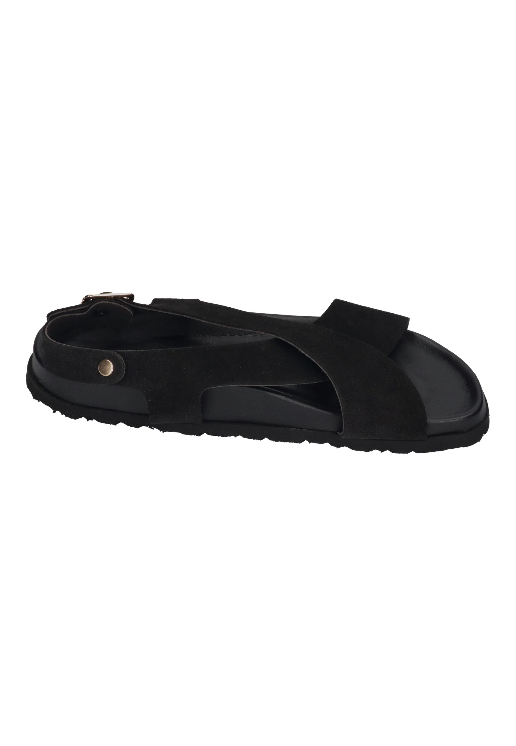 ESPADRIJ L'ORIGINALE Damen Sandalette ROMAIN VELOUR SANDAL noir