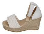 ESPADRIJ L'ORIGINALE Damen Sandalette - SAINT TROPEZ TRESSE - blanc