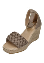 ESPADRIJ L'ORIGINALE Damen Sandalette SAINT TROPEZ TRESSE taupe
