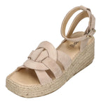 ESPADRIJ L'ORIGINALE Damen Sandaletten TOURS VELOUR HIGH beige