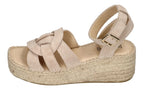 ESPADRIJ L'ORIGINALE Damen Sandaletten TOURS VELOUR HIGH beige
