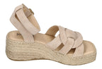 ESPADRIJ L'ORIGINALE Damen Sandaletten TOURS VELOUR HIGH beige
