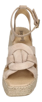ESPADRIJ L'ORIGINALE Damen Sandaletten TOURS VELOUR HIGH beige