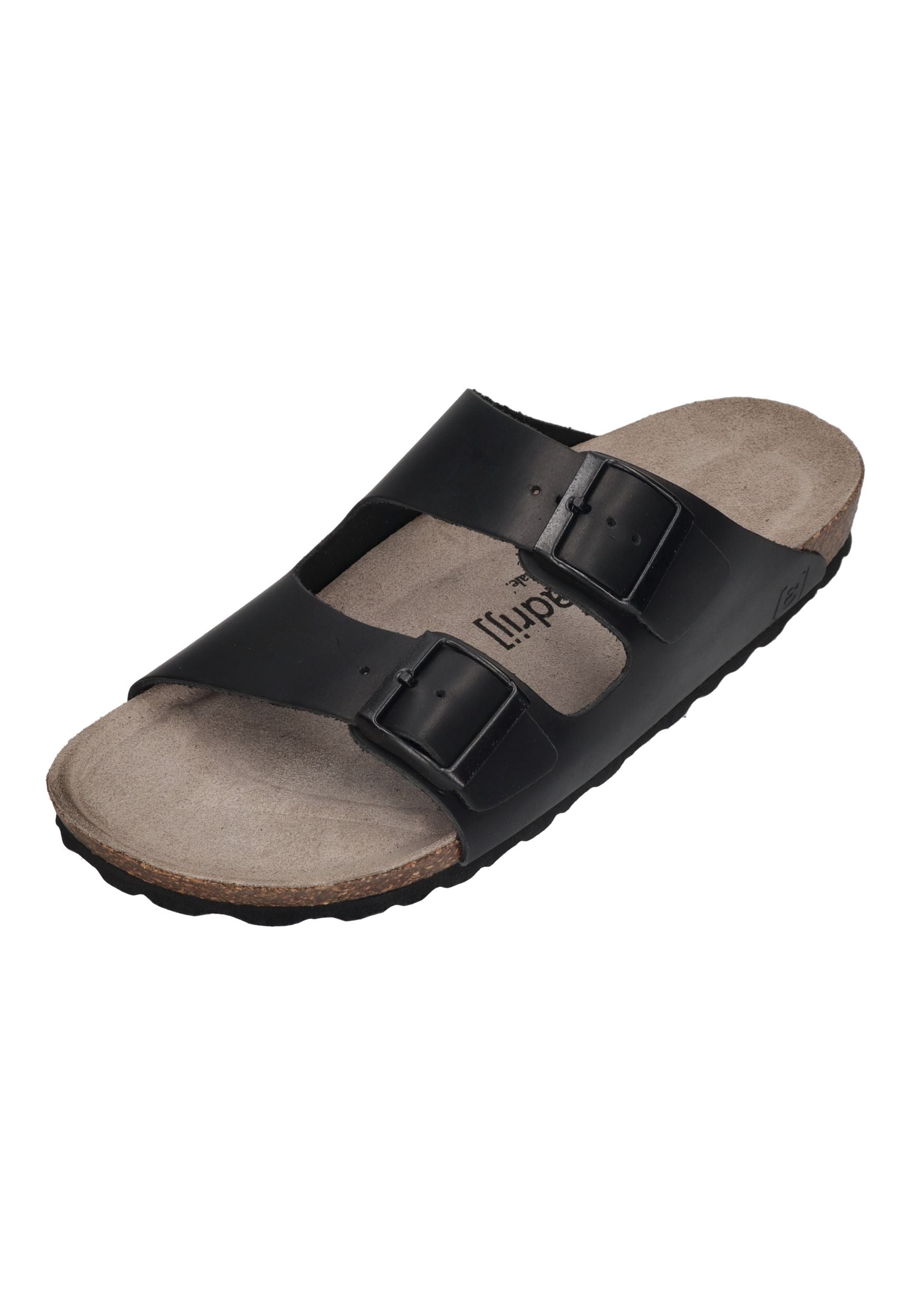 ESPADRIJ L'ORIGINALE Pantolette AMI CUIR UNISEX noir