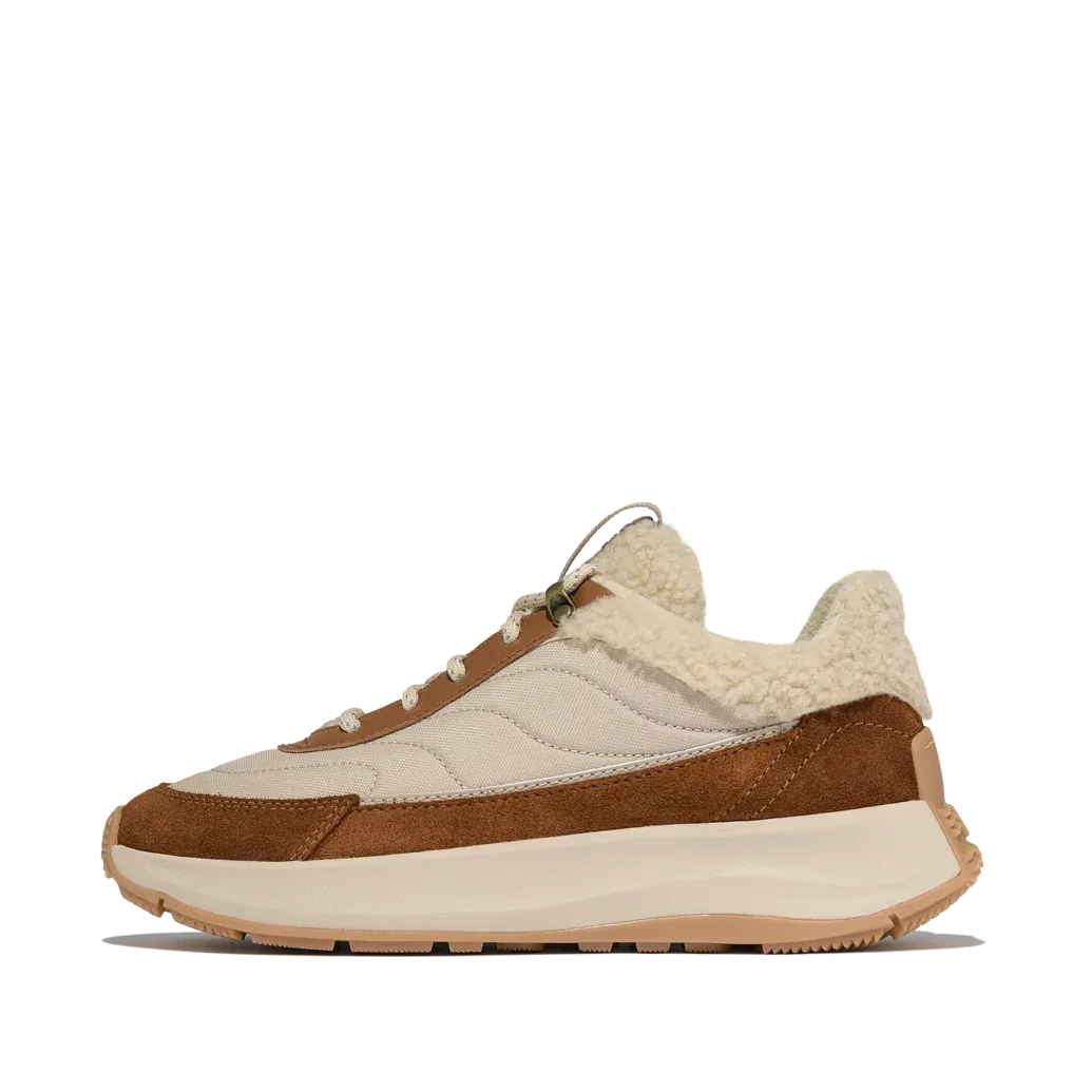 FITFLOP Sneakers F-MODE FLOW SHEARLING MIX deep tan camel – Sneaker | shoedealo.shop – Bild 7