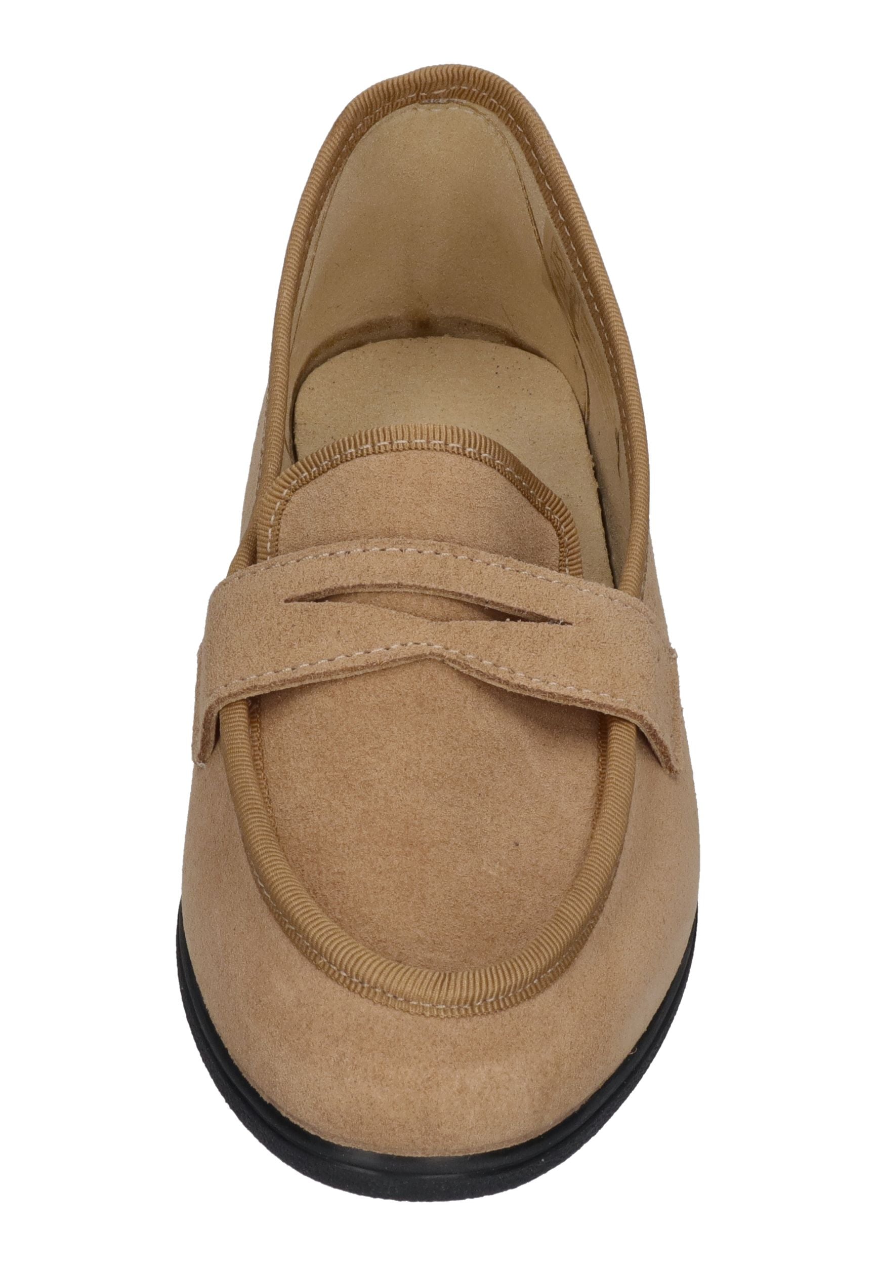 ESPADRIJ L'ORIGINALE Damen Slipper LOAFER CLASSIC VELOUR tan clair