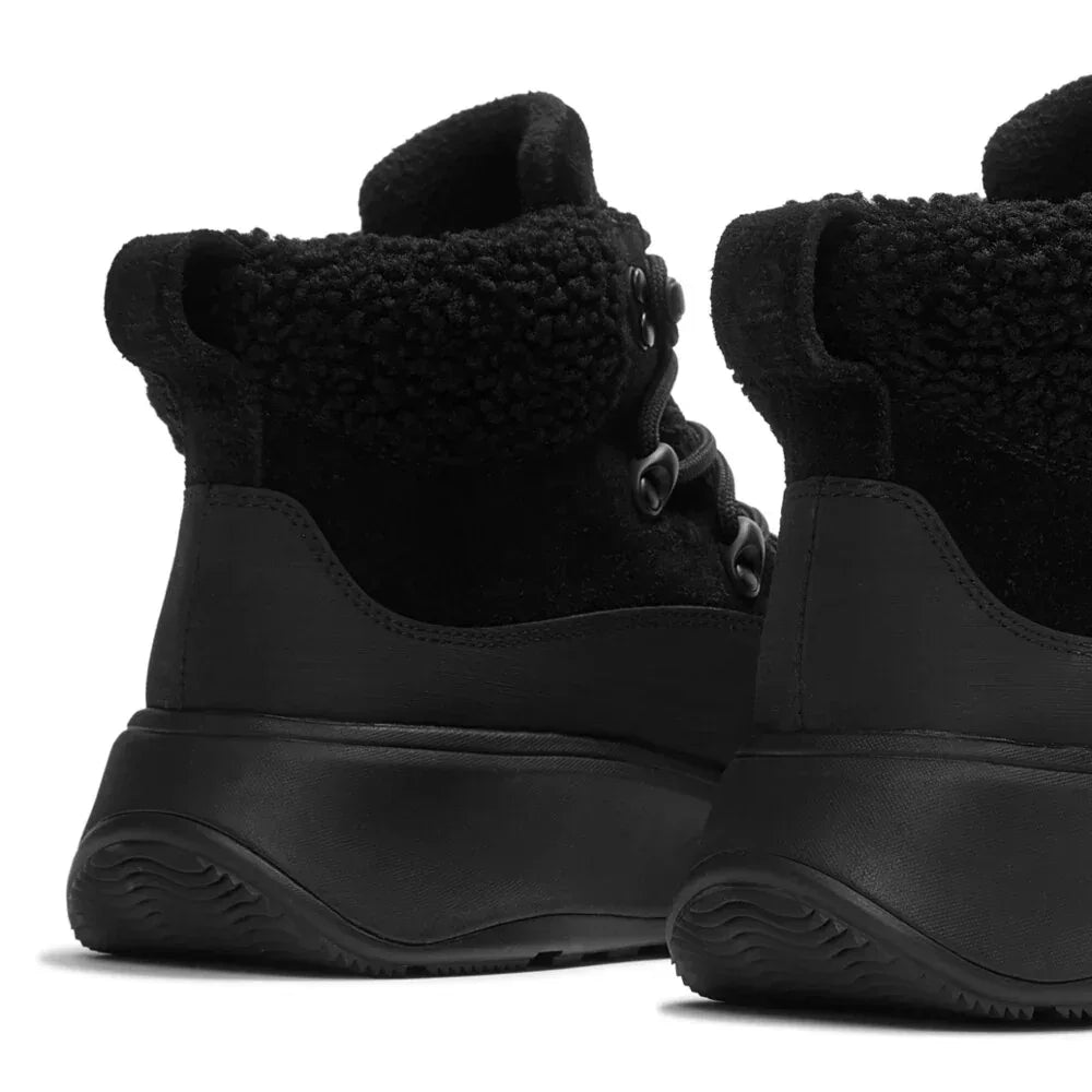 FITFLOP Damen-Booties F-MODE TEDDY-COLLAR WARM all black – Booties - Schwarz | shoedealo.shop – Bild 10