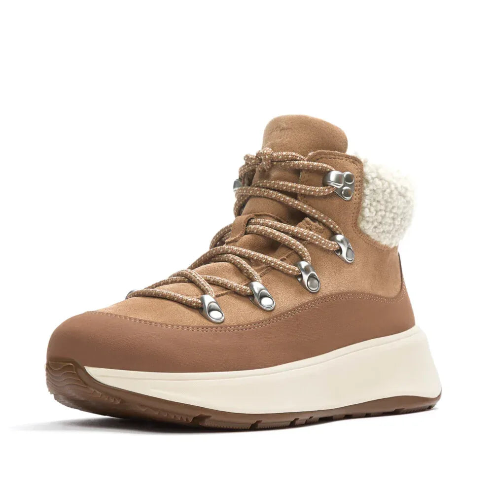 FITFLOP Damen-Booties F-MODE TEDDY-COLLAR WARM desert tan – Booties | shoedealo.shop – Bild 8