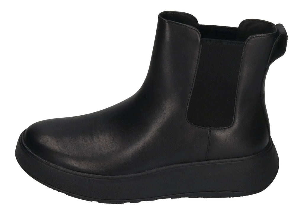 FITFLOP Chelsea Boots F MODE LEATHER FLATFORM FH4 black