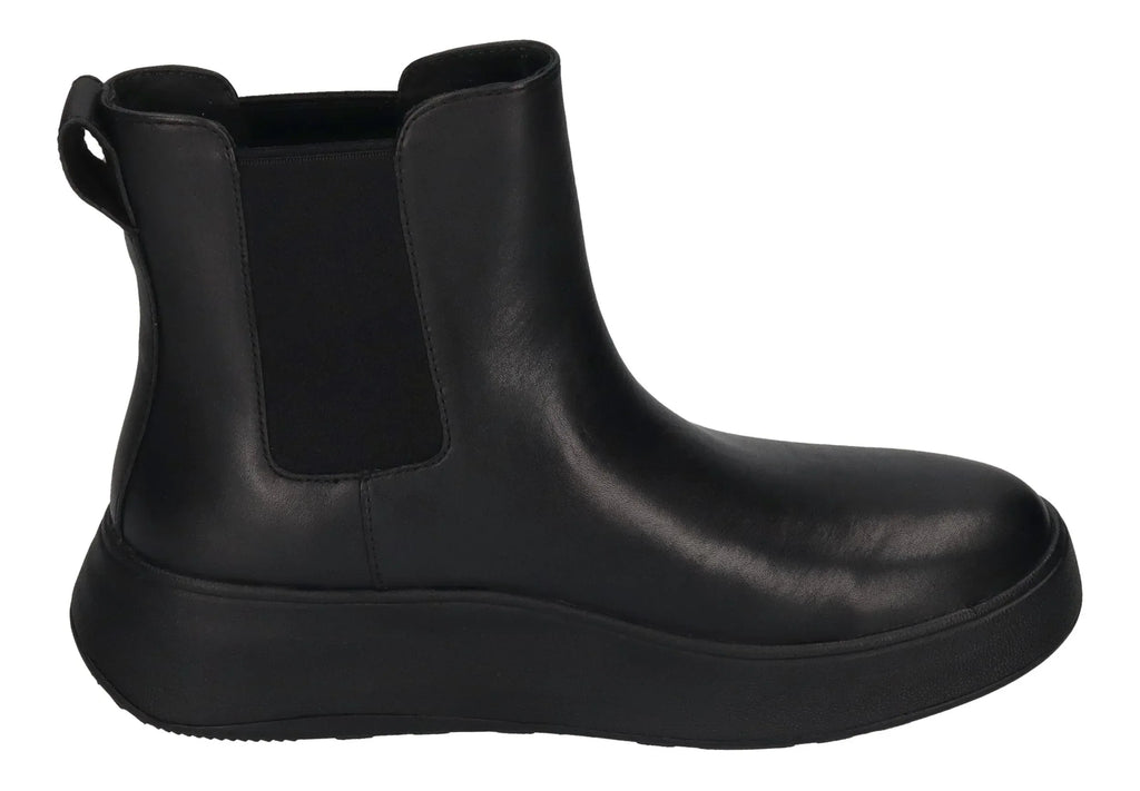 FITFLOP Chelsea Boots F MODE LEATHER FLATFORM FH4 black