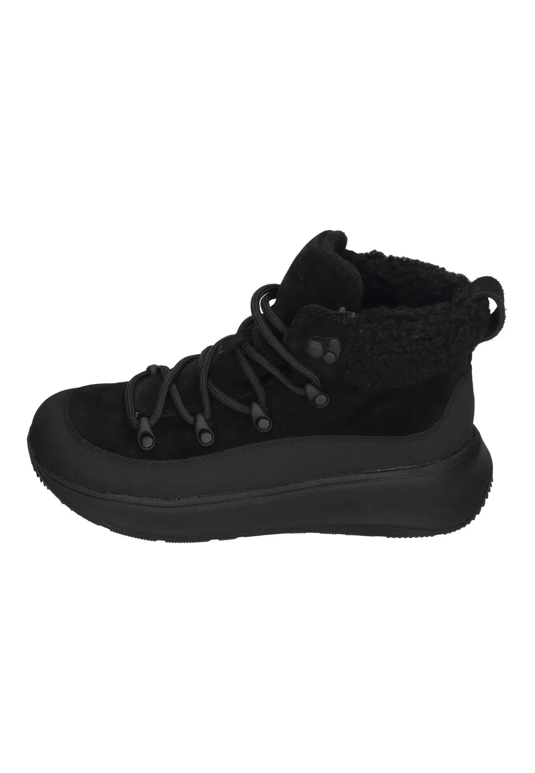FITFLOP Damen-Booties F-MODE TEDDY-COLLAR WARM all black