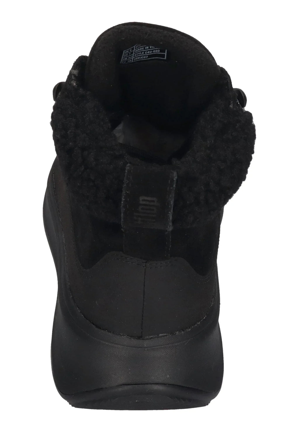 FITFLOP Damen-Booties F-MODE TEDDY-COLLAR WARM all black