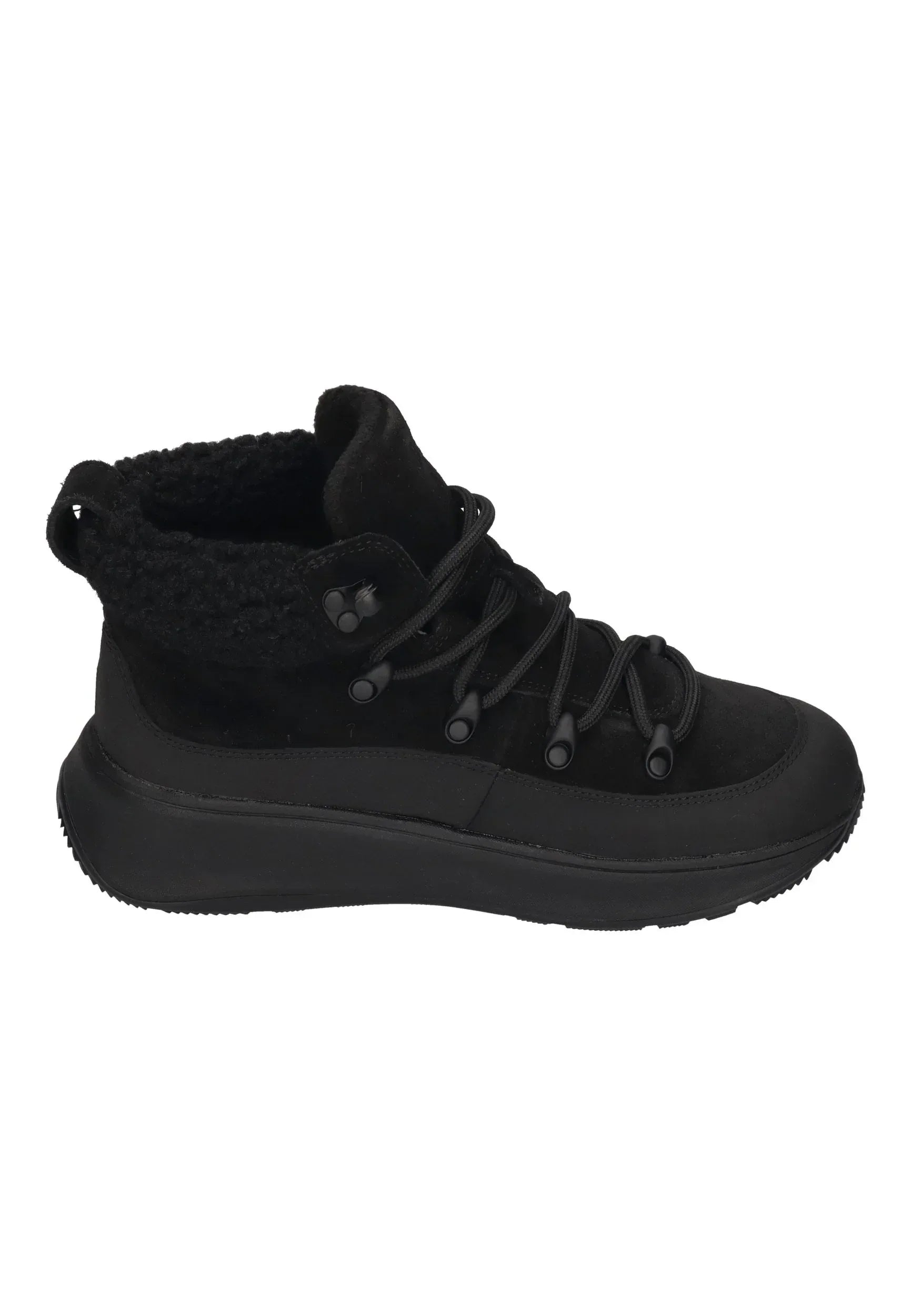 FITFLOP Damen-Booties F-MODE TEDDY-COLLAR WARM all black