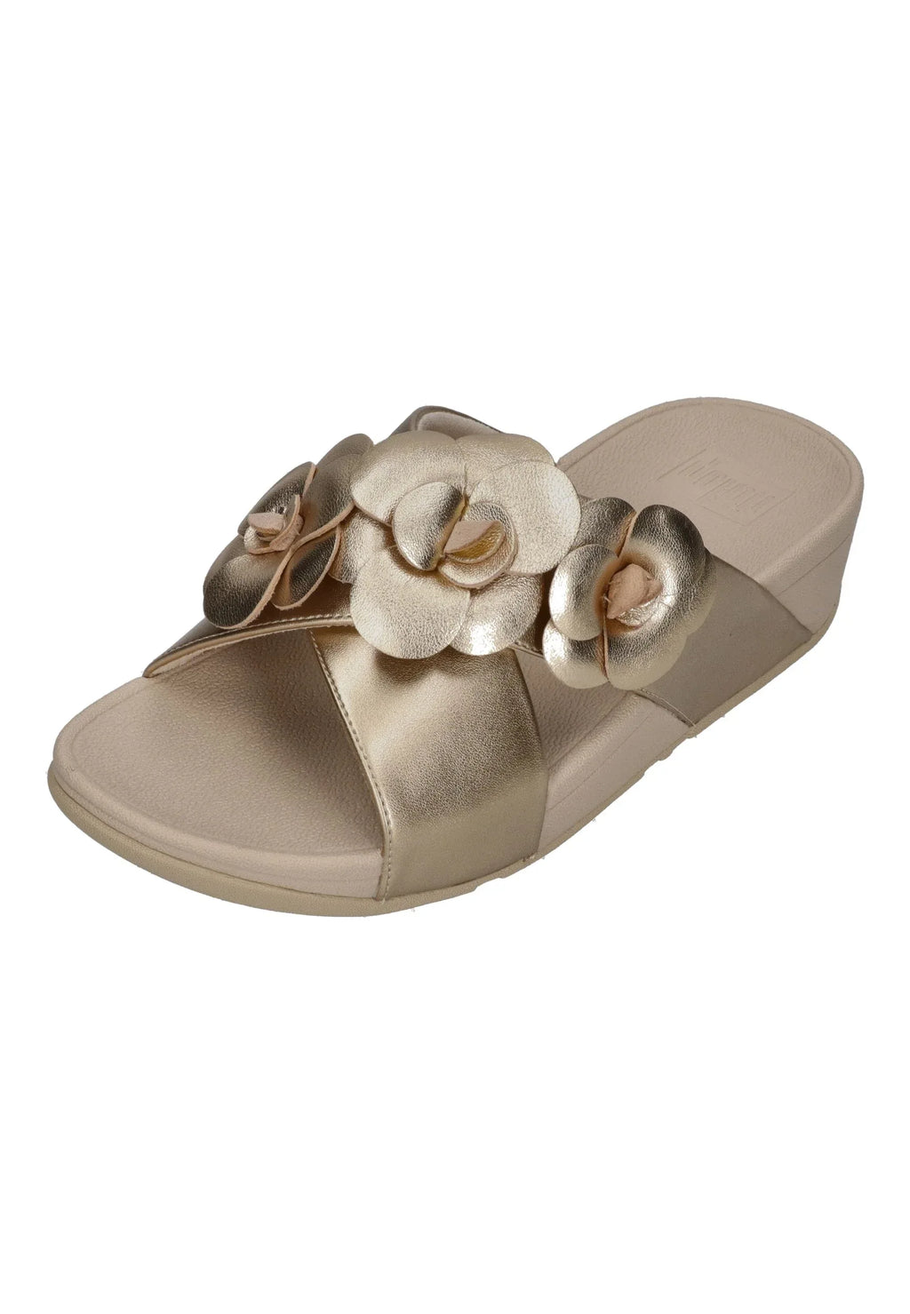 FitFlop - LULU FLOWER CROSS SLIDES - Damen - Pantoletten | Nur bei shoedealo.shop, deinem Onlineshop für Schuhe mit Stil.