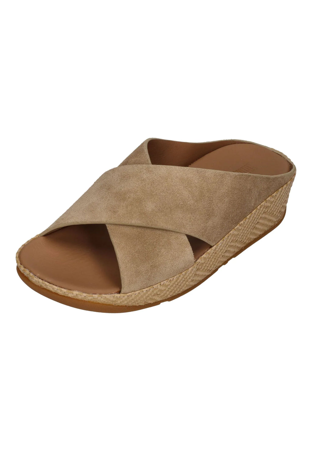 FitFlop - LULU LUX GRAPHIC-WEAVE SUEDE CROSS SLIDES - Damen - Pantoletten | Nur bei shoedealo.shop, deinem Onlineshop für Schuhe
