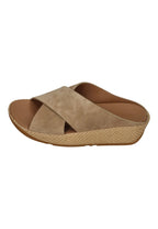 FitFlop - LULU LUX GRAPHIC-WEAVE SUEDE CROSS SLIDES - Damen - Pantoletten | Nur bei shoedealo.shop, deinem Onlineshop f – Bild 2