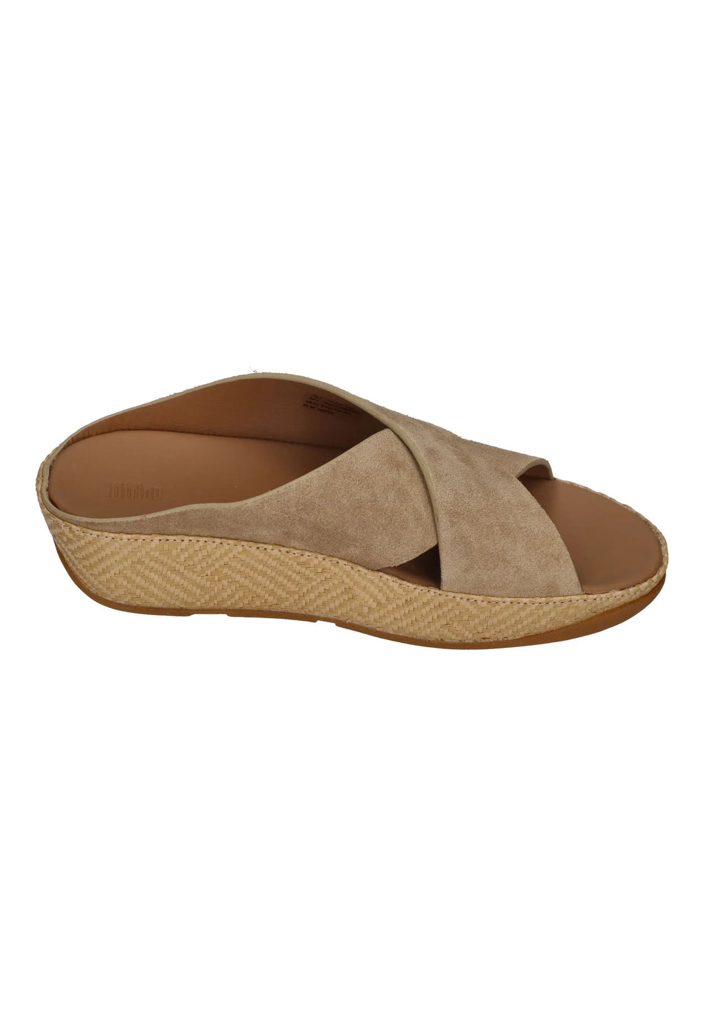 FitFlop - LULU LUX GRAPHIC-WEAVE SUEDE CROSS SLIDES - Damen - Pantoletten | Nur bei shoedealo.shop, deinem Onlineshop f – Bild 4