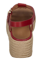 FITFLOP Damen Sandaletten PLATFFORMS ESP LEATH FISHERM WED burnt berry
