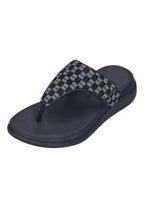FitFlop - F-MODE GO ADJ. CHECKERBOARD-DENIM TOE-POST SANDALS - Unisex - Zehentrenner | Nur bei shoedealo.shop, deinem Onlineshop