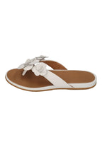 FITFLOP Damen Zehentrenner GRACIE FLOWER LEATHER urban white