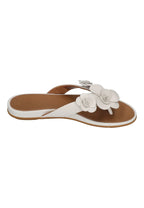 FITFLOP Damen Zehentrenner GRACIE FLOWER LEATHER urban white