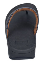 FITFLOP Damen Zehentrenner LULU LEATHER TOE POST metallic cosmic blue