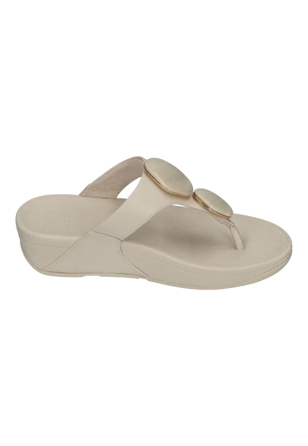 FITFLOP Damen Zehentrenner LULU MARBLED-STONE TOE-POST paris beige