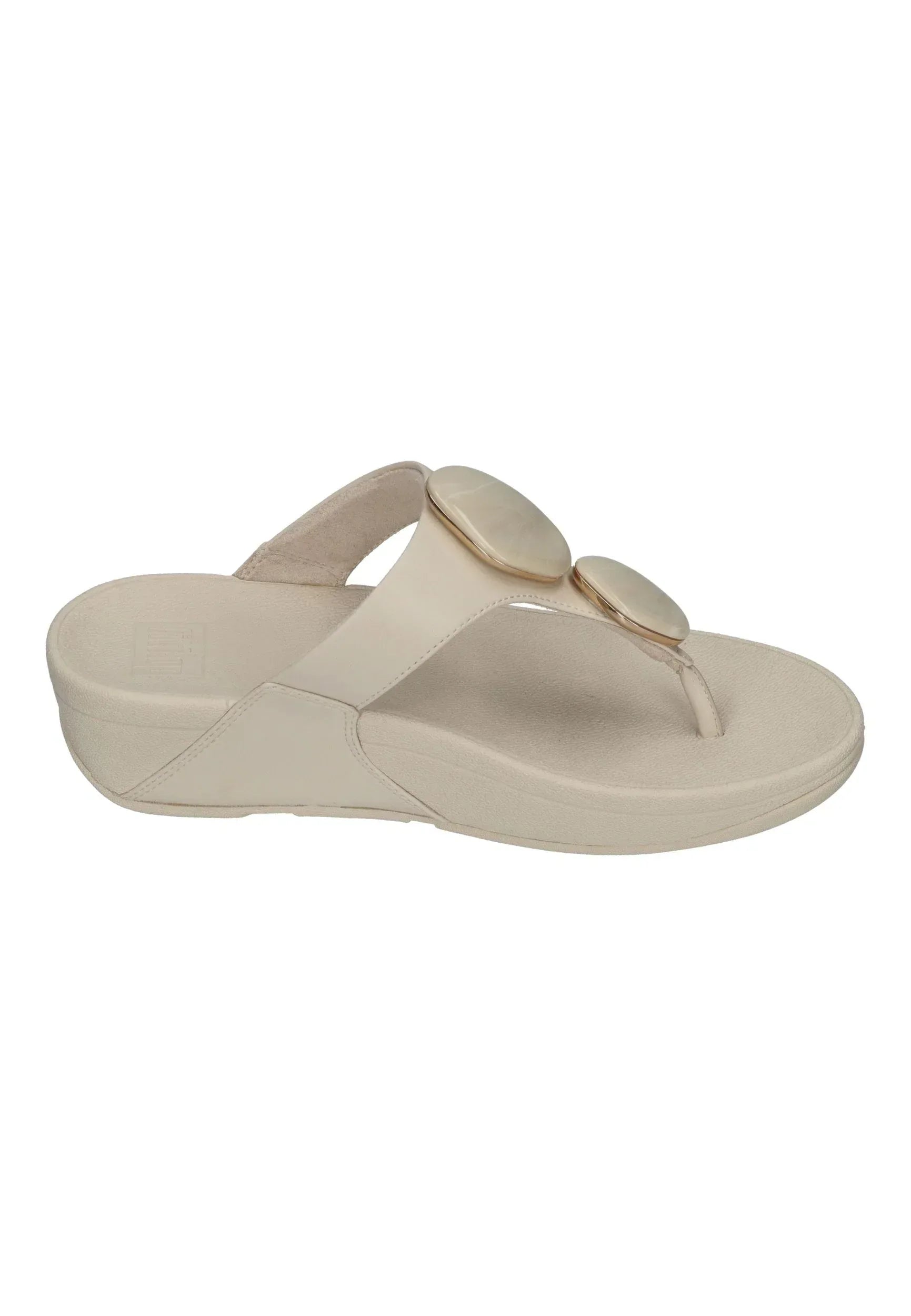 FITFLOP Damen Zehentrenner LULU MARBLED-STONE TOE-POST paris beige