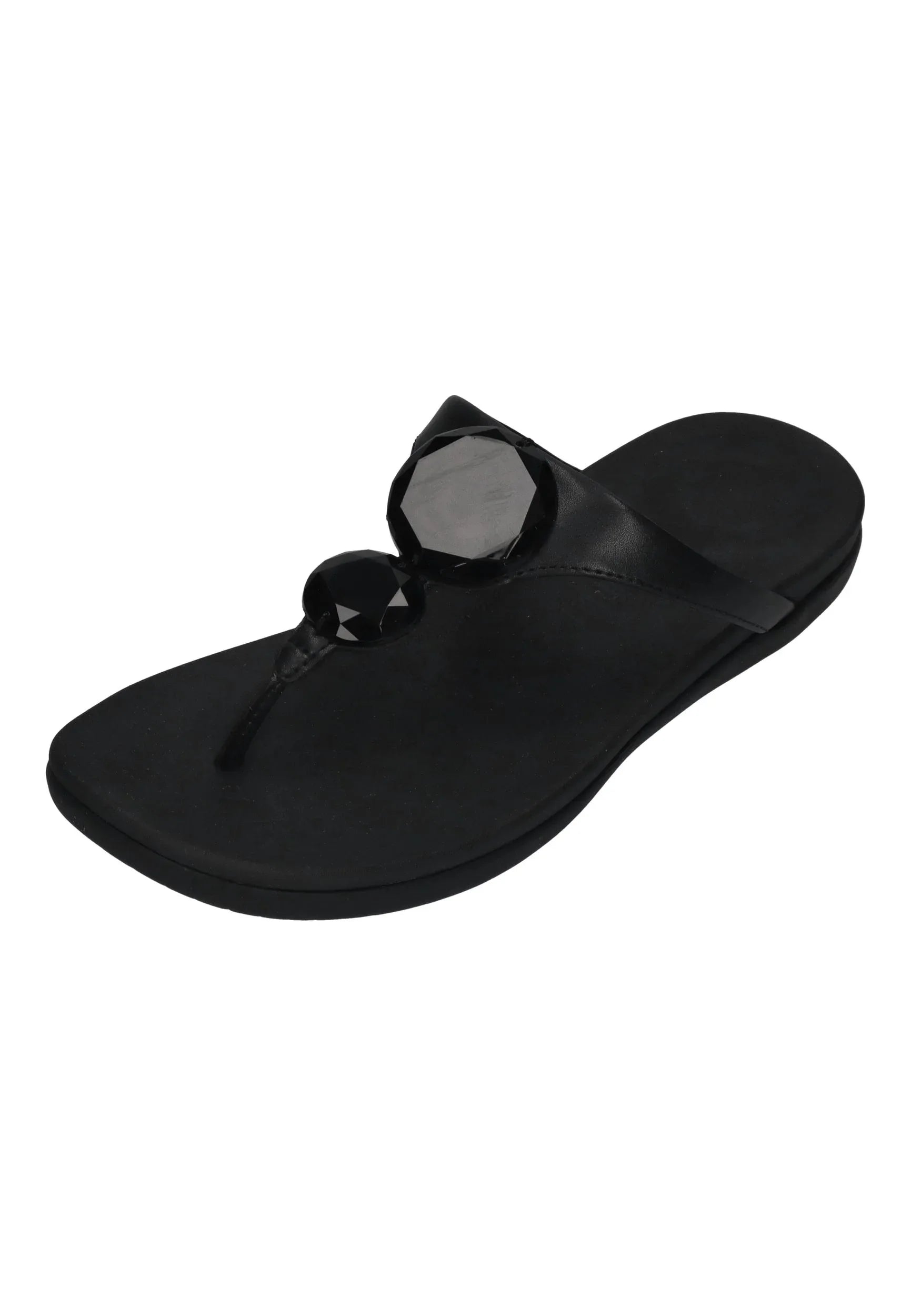 FitFlop - SOLAY GLOSSY-DISC TOE-POST SANDALS - Damen - Zehentrenner | Nur bei shoedealo.shop, deinem Onlineshop für Schuhe mit S