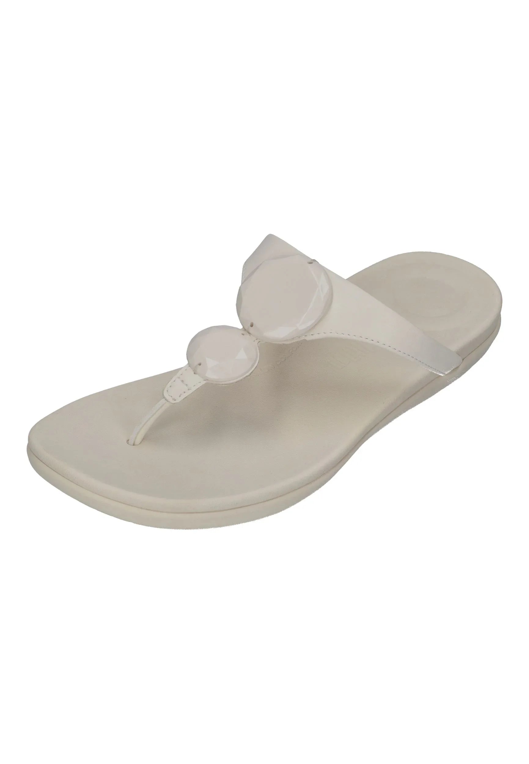 FitFlop - SOLAY GLOSSY-DISC TOE-POST SANDALS - Damen - Zehentrenner | Nur bei shoedealo.shop, deinem Onlineshop für Schuhe mit S