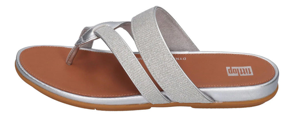 FITFLOP Damen GRACIE SHIMMERLUX STRAPPY SANDALS HQ2 silver