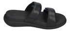 FITFLOP Pantolette F-MODE GO ADJ TWO-BAR SLIDES all black