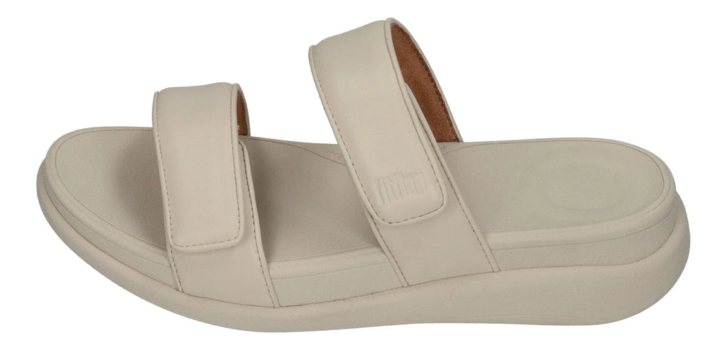 FITFLOP Damen Pantolette F-MODE GO ADJ TWO-BAR SLIDES paris beige