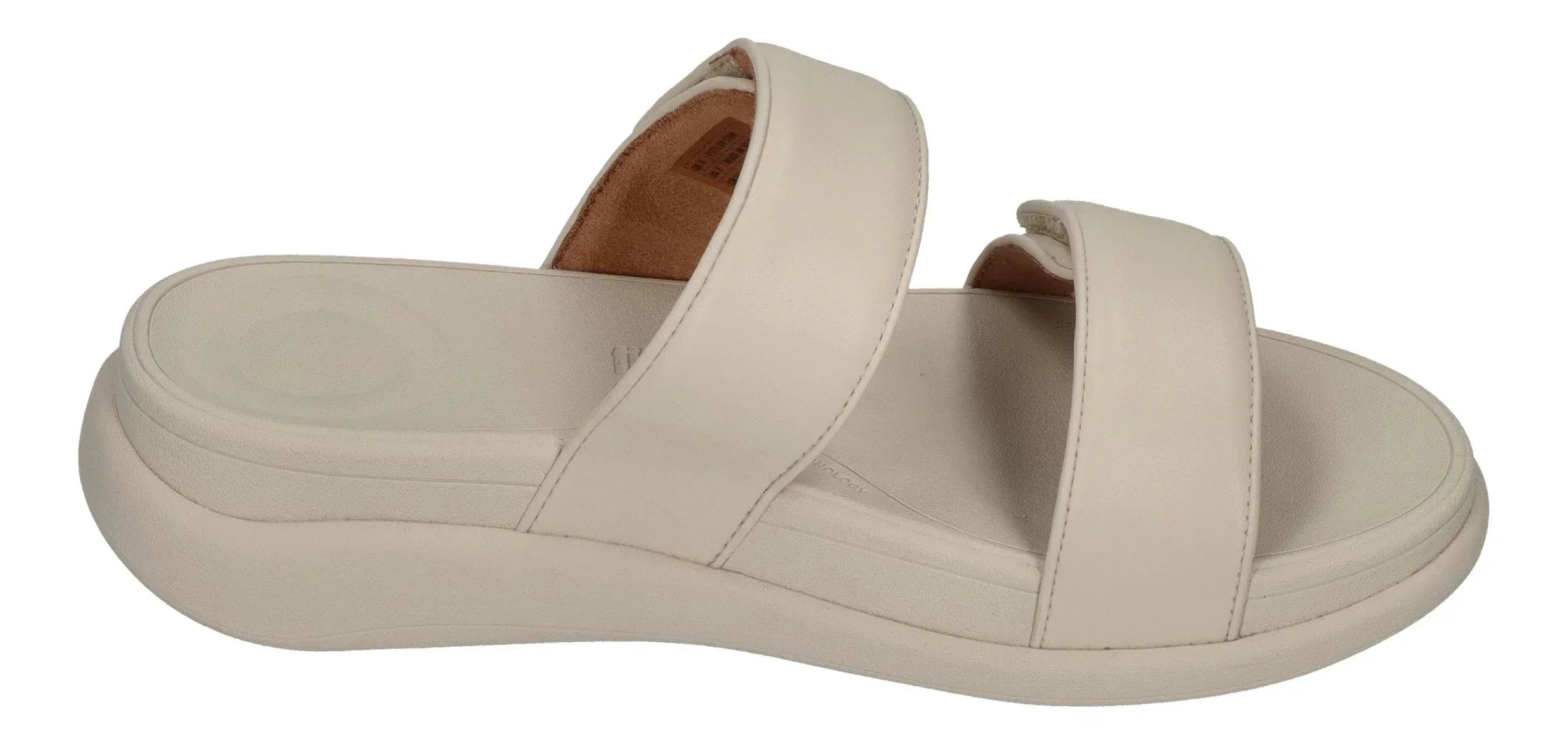 FITFLOP Damen Pantolette F-MODE GO ADJ TWO-BAR SLIDES paris beige