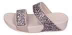 FITFLOP Pantoletten LULU MULTI-TONAL GLITTER SLIDES nu rose mix