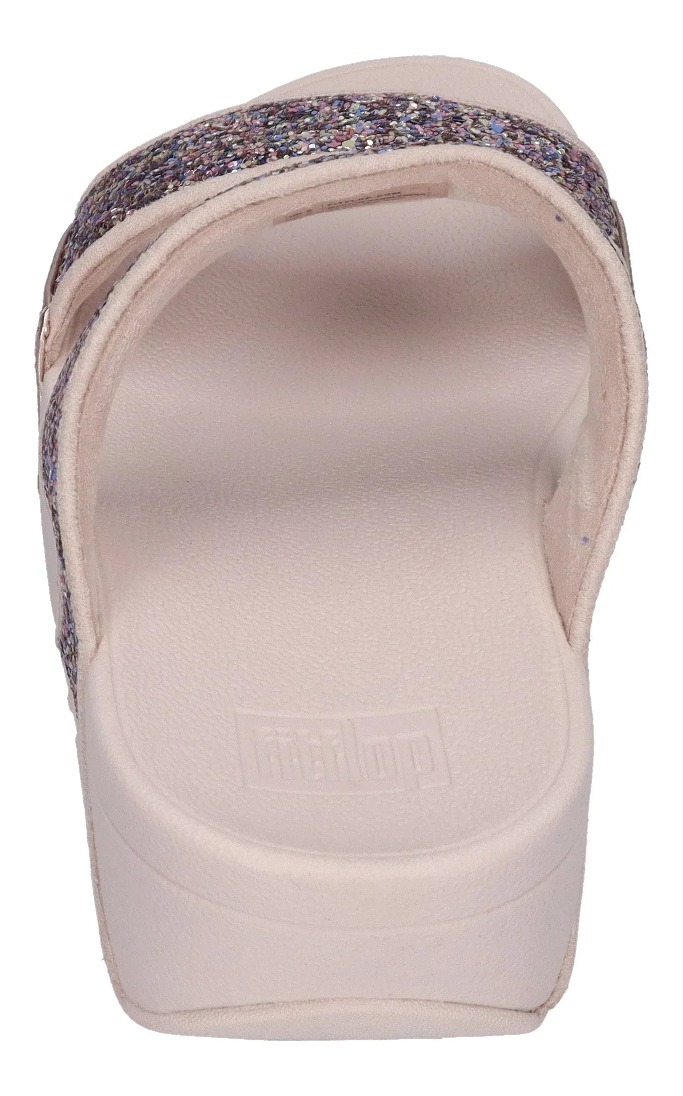 FITFLOP Pantoletten LULU MULTI-TONAL GLITTER SLIDES nu rose mix