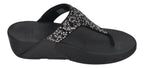 FITFLOP Zehentrenner LULU CRYSTAL-MIX TOE-POST all black