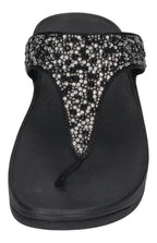 FITFLOP Zehentrenner LULU CRYSTAL-MIX TOE-POST all black