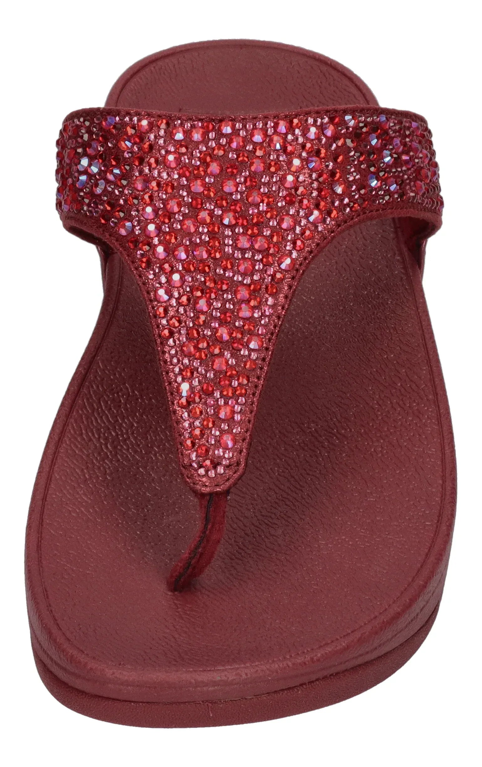 FITFLOP Zehentrenner LULU CRYSTAL-MIX TOE-POST luxe plum