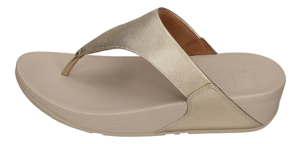 FITFLOP Zehentrenner LULU LEATHER TOE POST platino