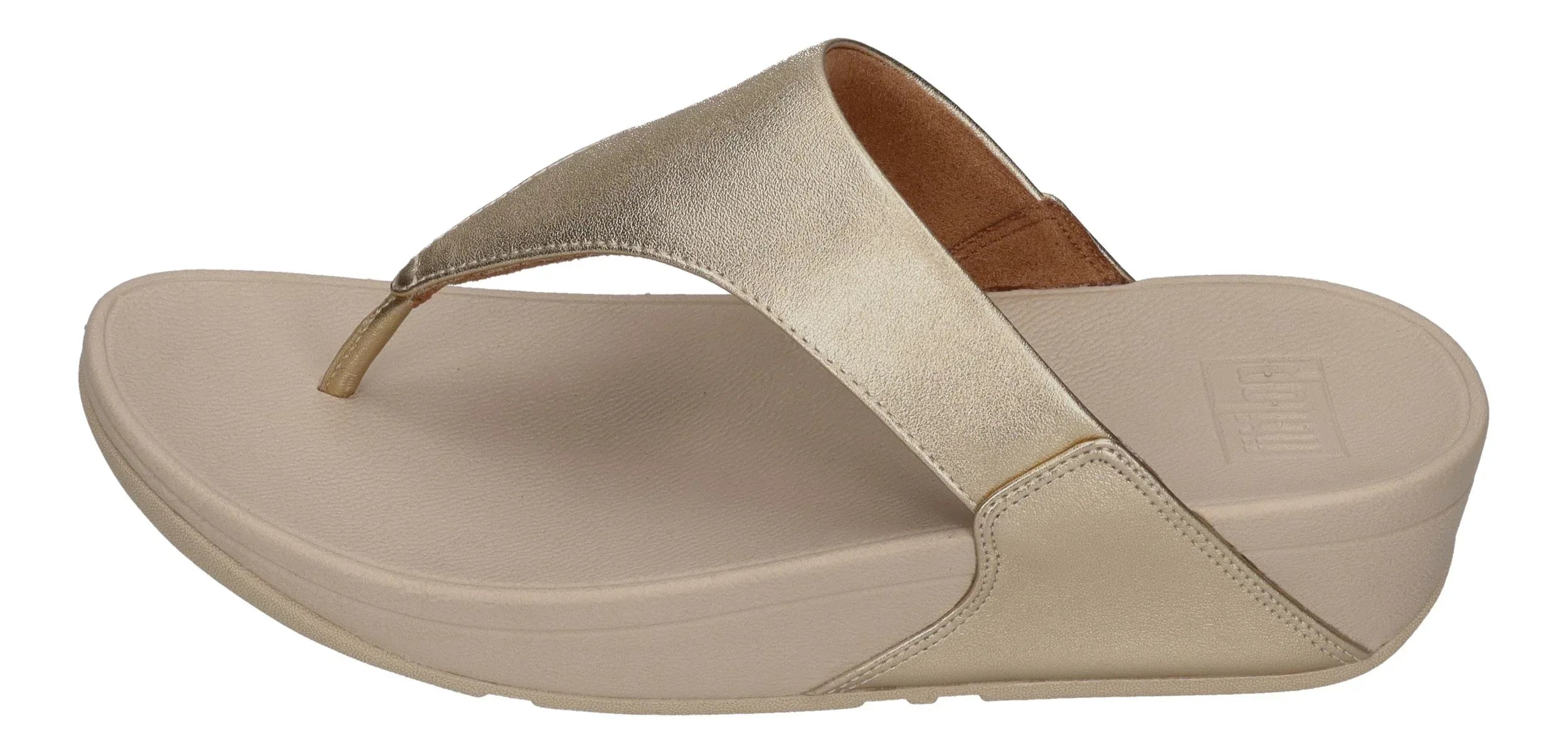 FITFLOP Zehentrenner LULU LEATHER TOE POST platino