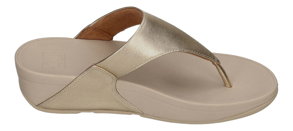 FITFLOP Zehentrenner LULU LEATHER TOE POST platino