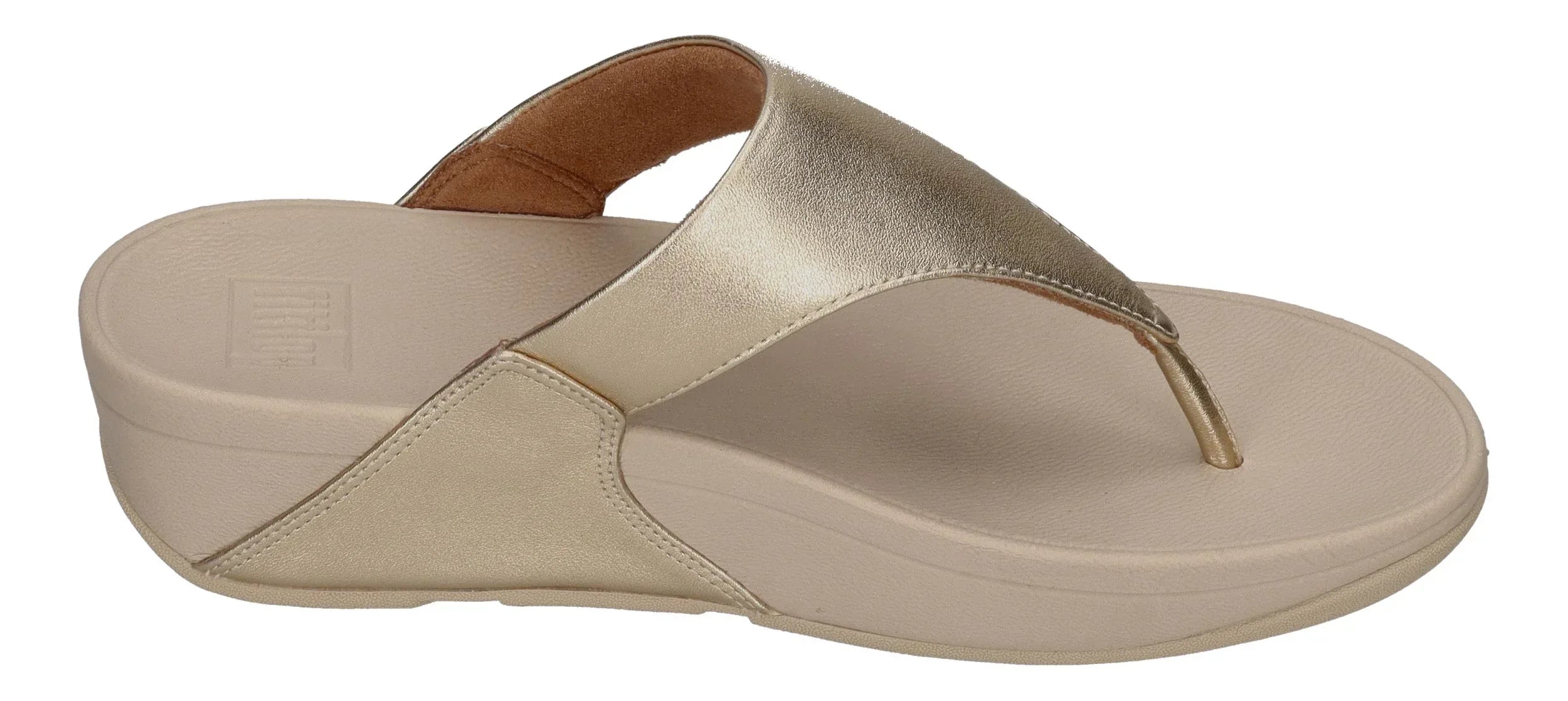 FITFLOP Zehentrenner LULU LEATHER TOE POST platino