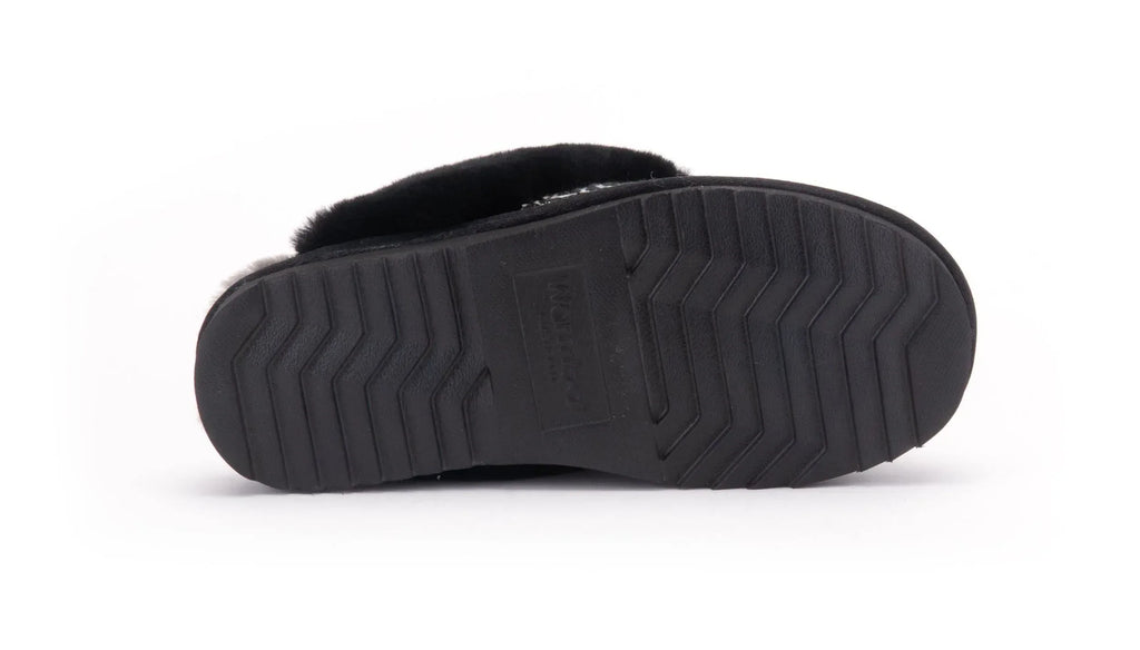 WARMBAT Damenschuhe Hausschuhe FLURRY SUEDE TAPE black – Hausschuh - Schwarz | shoedealo.shop – Bild 8