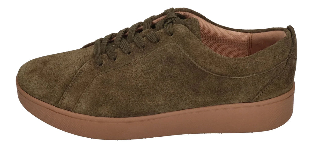 FITFLOP Damen Sneakers RALLY SUEDE - deep olive